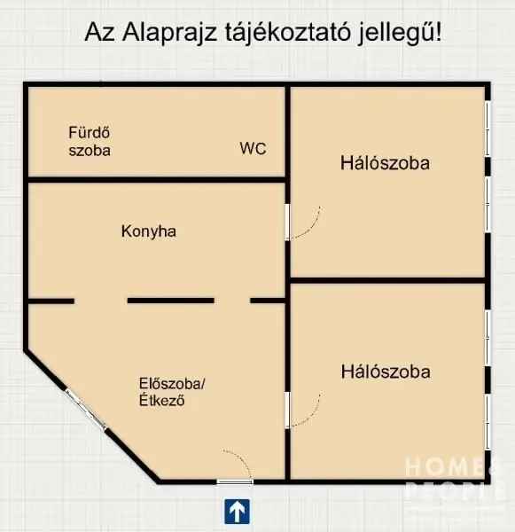 2 szobás felújított családi házrész Hódmezővásárhelyen