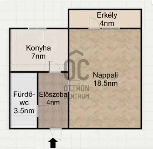 Budapest Sasad 33 nm-es Garzonlakás eladó