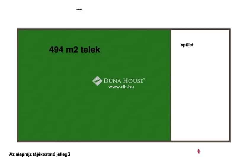 Vecsés Belterületi Telek Eladó 494 m2-es 105 m2-es Házzal