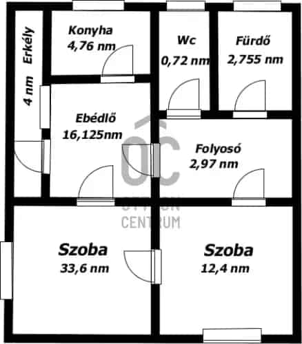 Edelényi eladó lakás 77 nm 2 szoba erkéllyel