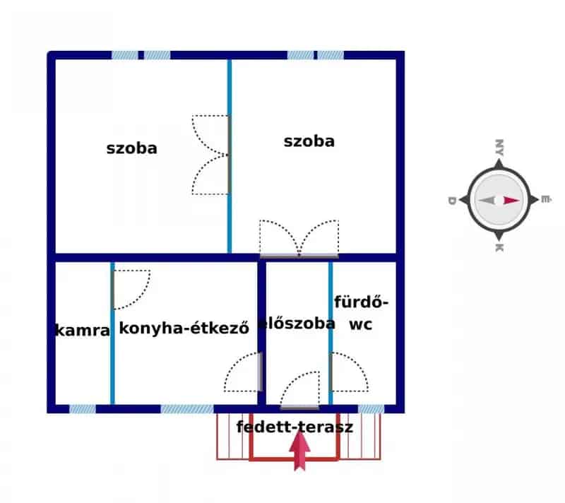 Gyöngyös Felsőváros 2 szobás családi ház eladó