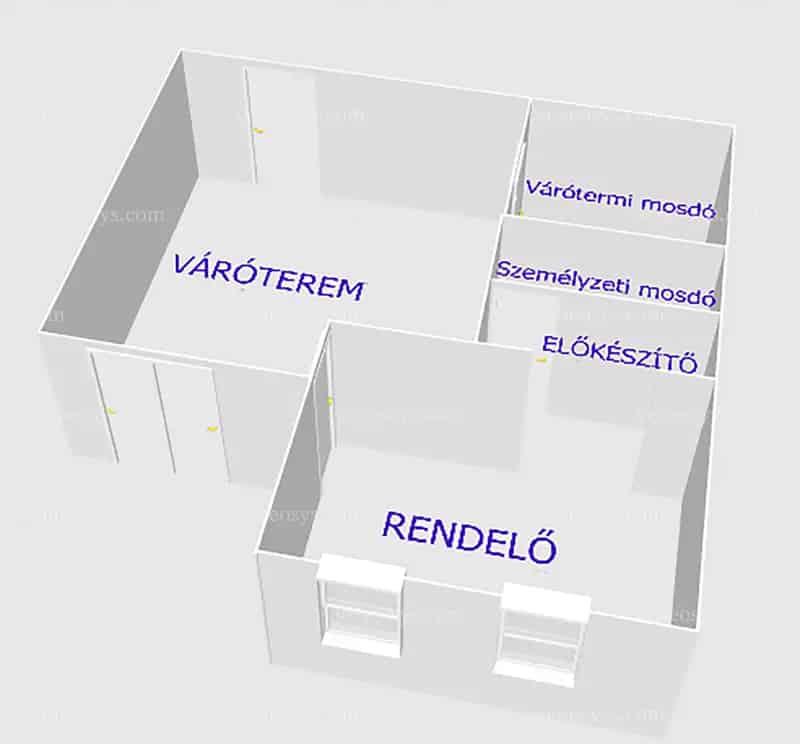 Miskolc - Szentpáli utcán rendelő KIADÓ!