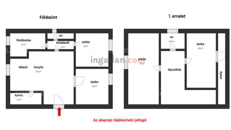 Eladó Tökölön kétszintes 110 m²-es ház.