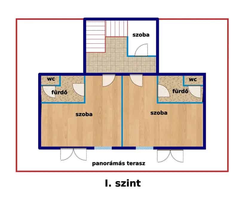 Badacsonyörsi panorámás családi ház eladó