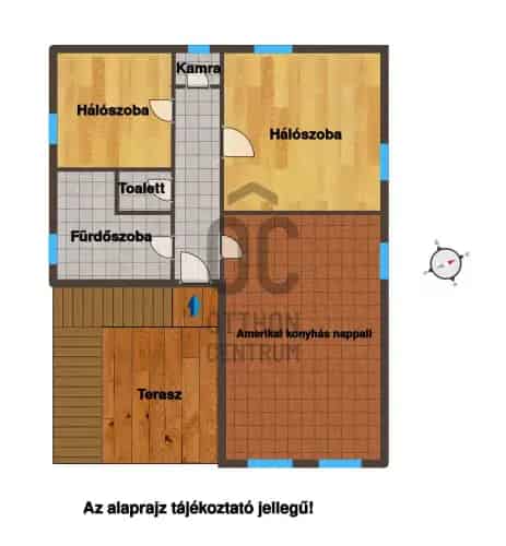 Gyömrői eladó lakás 66nm 2 szoba terasszal