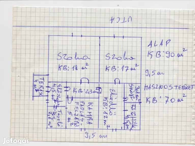 Felújítandó családi ház Muronyban 70m2 1419m2 telekkel