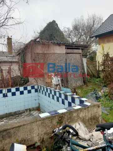 Szigetszentmiklós Telek Eladó 1001 nm Faházzal