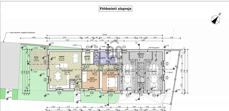 Óvárosi új építésű földszinti lakás garázzsal és terasszal