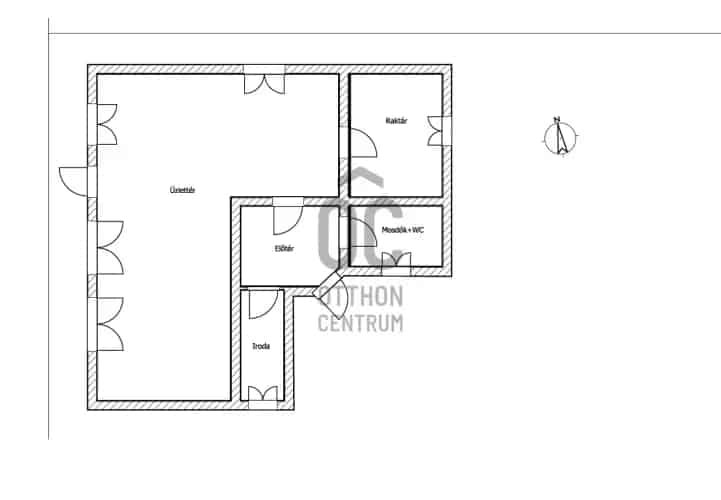 Poroszlói eladó kereskedelmi ingatlan, UZ016666