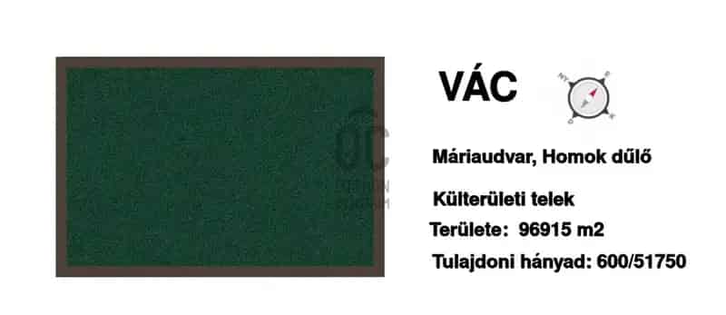 Váci eladó telek, DTK015579