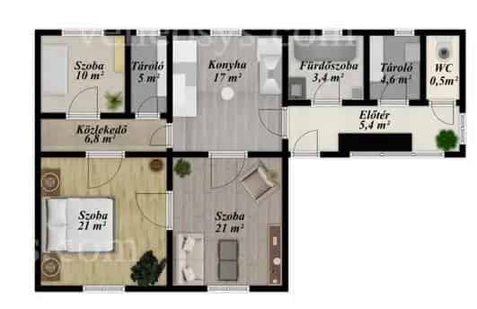 Nekézseny csendes utcájában, a Bükk lábánál, festői környezetben ELADÓ 95 m² családi ház 7703 m² területen!