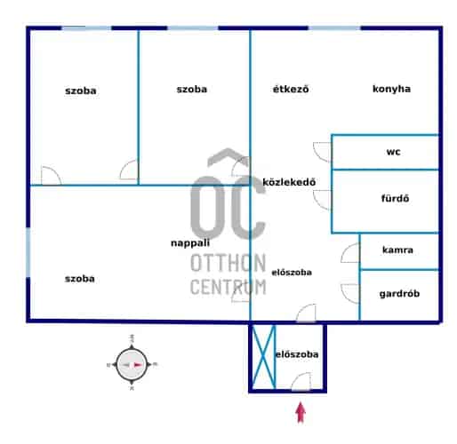 Debreceni eladó panel lakás 64nm 3 szoba klíma