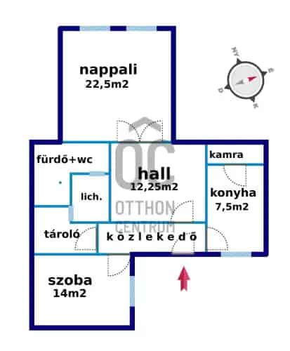 Budapest X. kerület Óhegy 75 m2 2 szobás felújítandó lakás