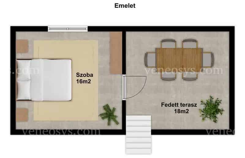 ELADÓ Szekszárd, Pintes tetőn, 48 m2-es, felújított tanya, 1455 m2-es telekkel, panorámás kilátással, pincével