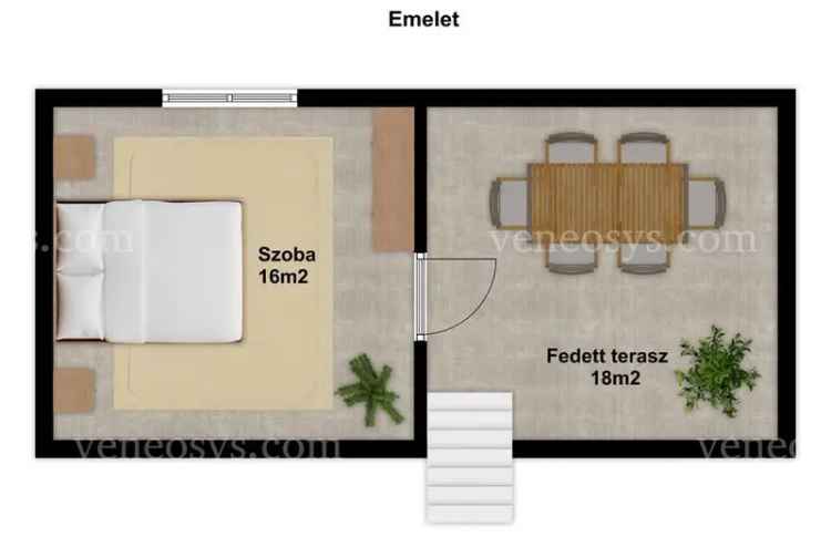 ELADÓ Szekszárd, Pintes tetőn, 48 m2-es, felújított tanya, 1455 m2-es telekkel, panorámás kilátással, pincével
