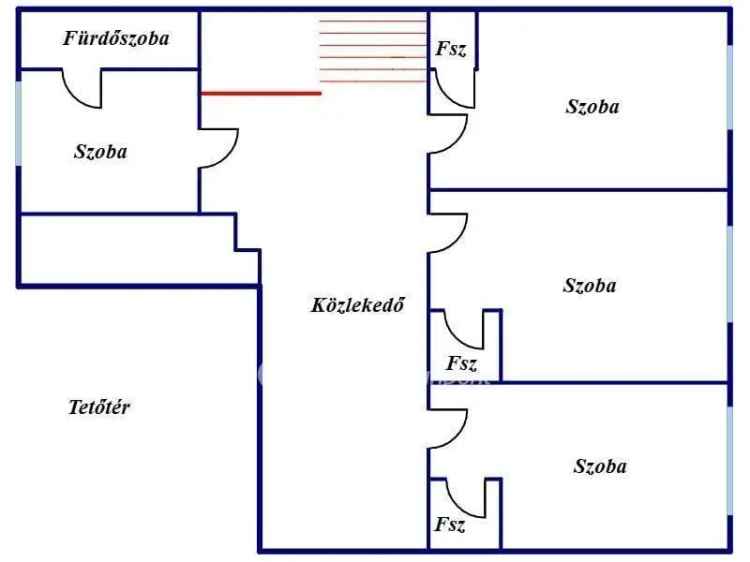 Makó 270 nm-es 9 szobás kétszintes apartmanház eladó