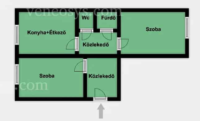 KIADÓ egy 2 szobás, lakás Miskolc Avas városrészén, a Testvérvárosok útján