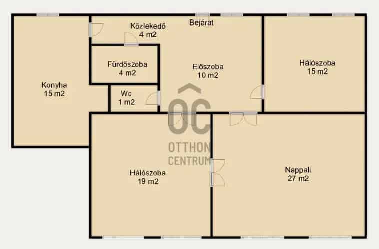 Budapest II kerület 95m2-es felújított 3 szobás lakás kiadó