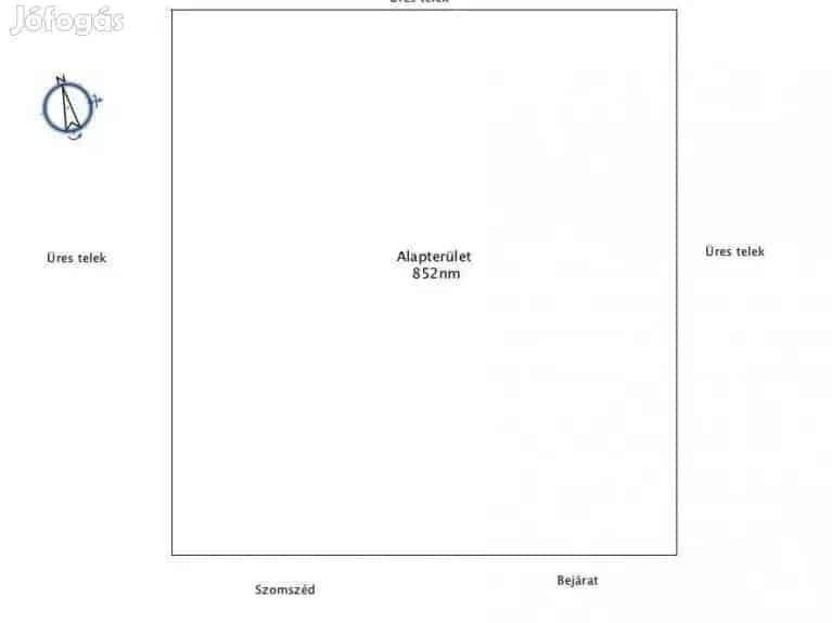 852 nm-es telek eladó Nyúl - Nyúl, Telek, föld - Jófogás Ingatlan