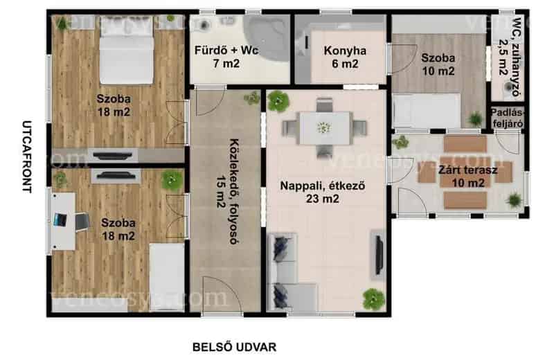 Györkönyben 100 m2-es, földszintes családi ház ELADÓ.