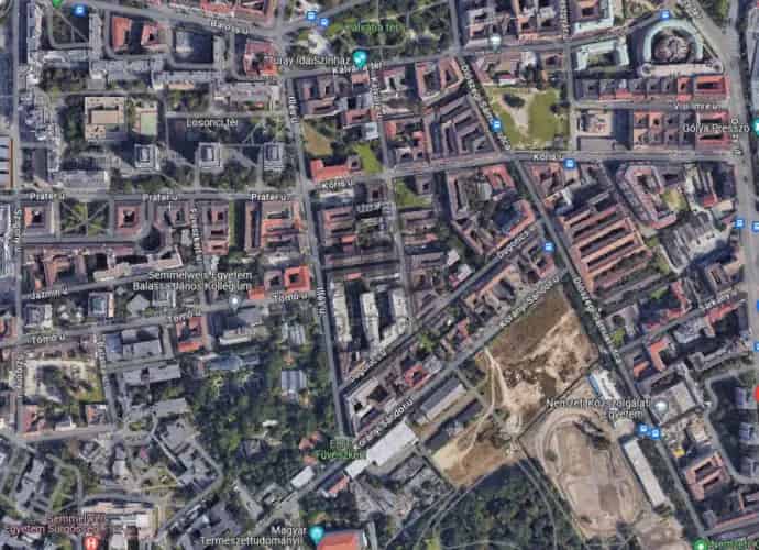 Budapest VIII. kerületi eladó telek, T038122