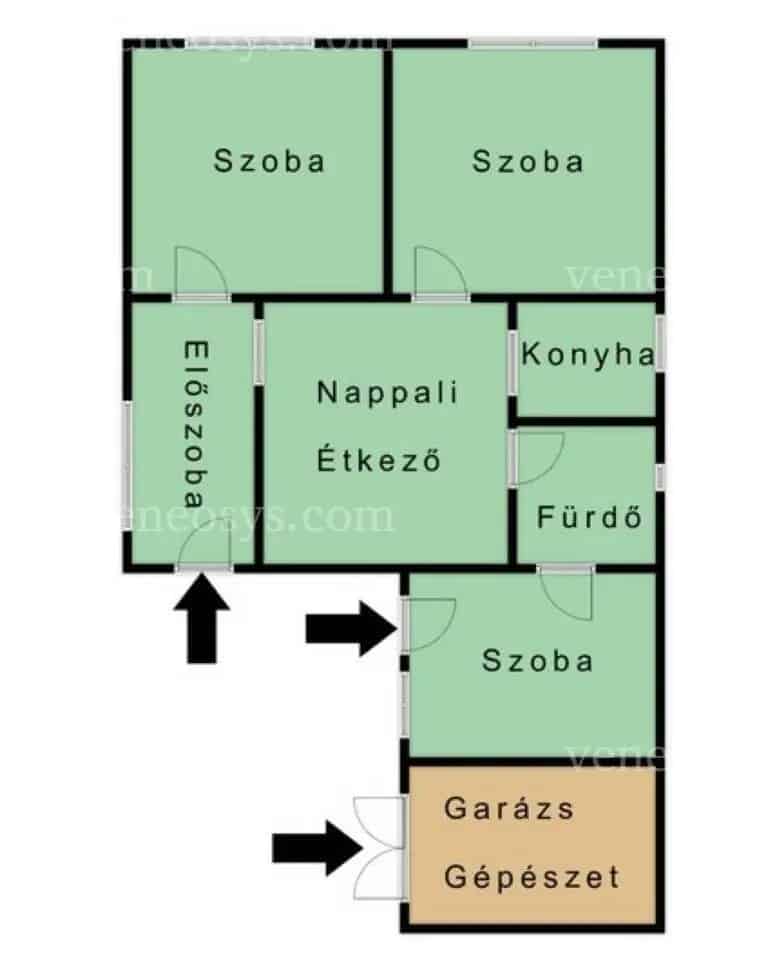 ELADÓ Abaújlakon egy 80 m² hasznos alapterületű 3 szobás családi ház!