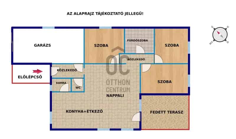 Lepsényi újépítésű családi ház eladó - 3 szoba, garázs, kert