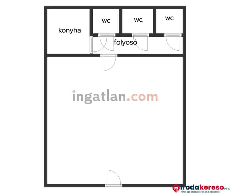 Kiadó utcai bejáratú üvegportálos, 66 nm -es üzlethelyiség – iroda Dessewffy utcában