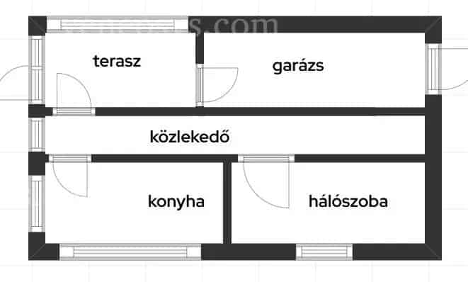 Eladó Miskolc-BODÓTETŐN, nyugodt környezetben, CSENDES, ZÖLDÖVEZETI, panorámás, 65 m², HÉTVÉGI HÁZ, 873 m² telken! REMEK ÁRON!