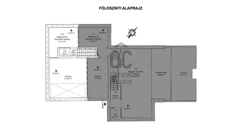 Budapest III kerület eladó ikerház penthouse panorámával