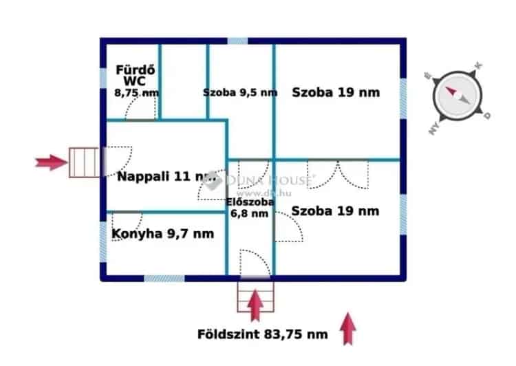 Őrmező 2 szintes családi ház nagy telekkel eladó
