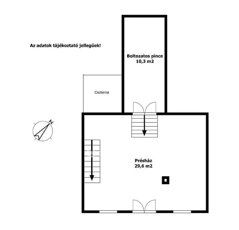 Balatoni panorámás gazdasági épület eladó Ságváron