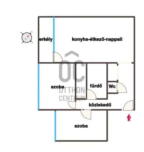 Gödöllői eladó lakás 3 szoba erkéllyel felújított bútorozott