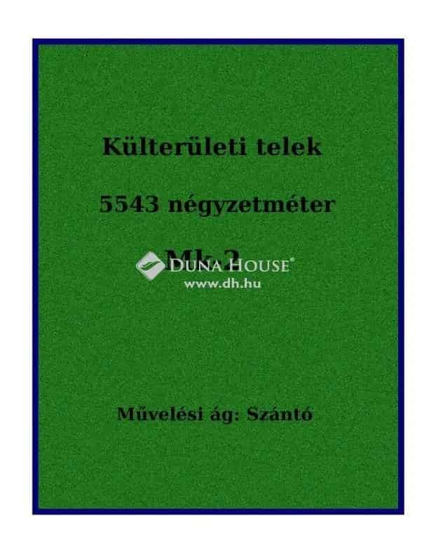 Balatoncsicsó külterületi telek eladó 5543 m2