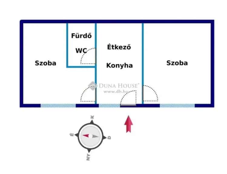 40nm-es földszinti lakás Székesfehérváron