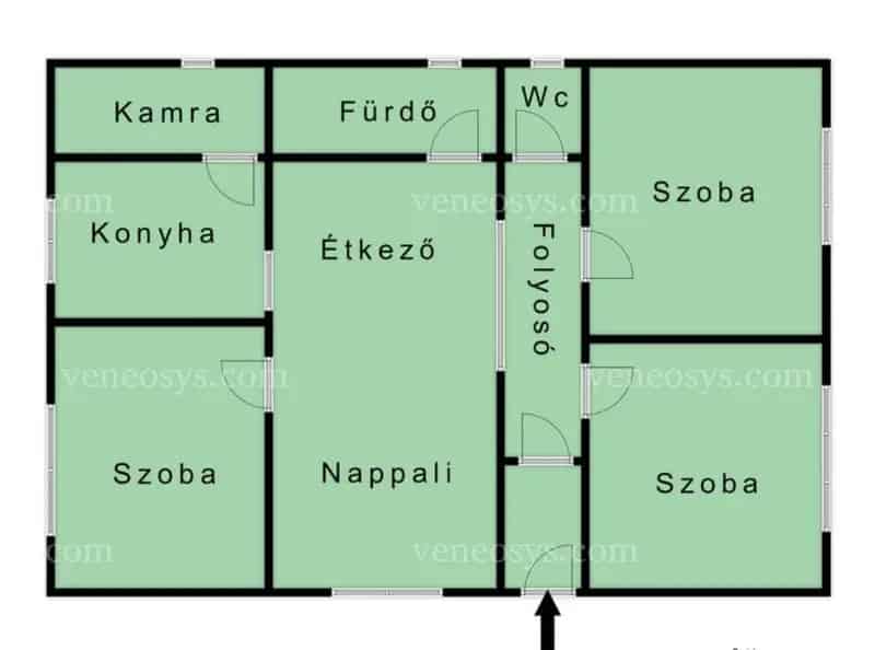 ELADÓ Sajószentpéteren egy 118 m², 3 szoba + nappalis családi ház!