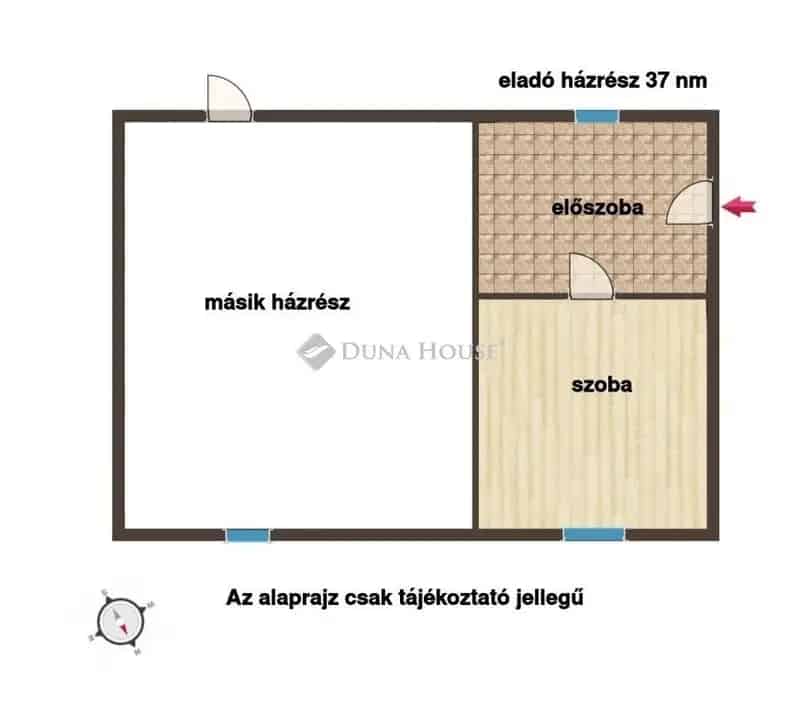 37 nm-es házrész eladó Halásztelken