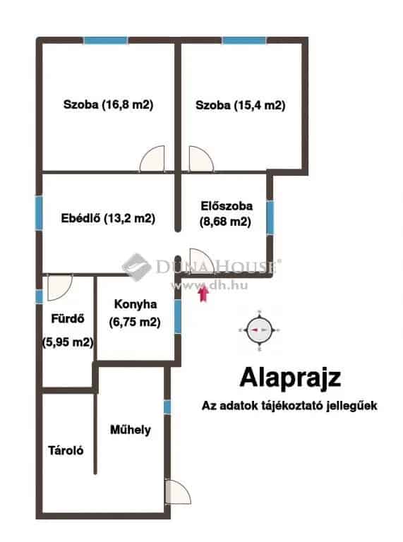 Nagyatád - 2 szobás családi ház eladó - csendes környezetben