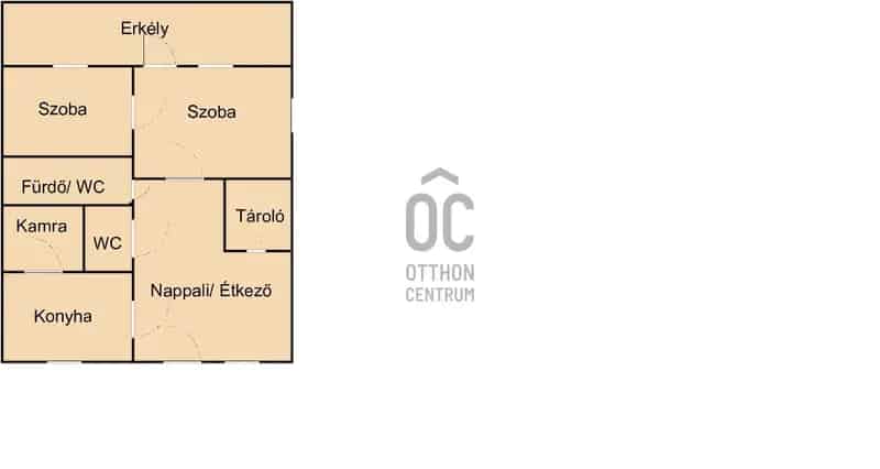 Kecskemét Belváros 3 szobás erkélyes lakás eladó