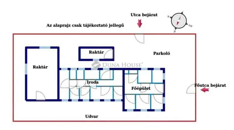 Ferencváros forgalmas főútján kitűnő befektetés 5482 nm telekkel és 4 épülettel
