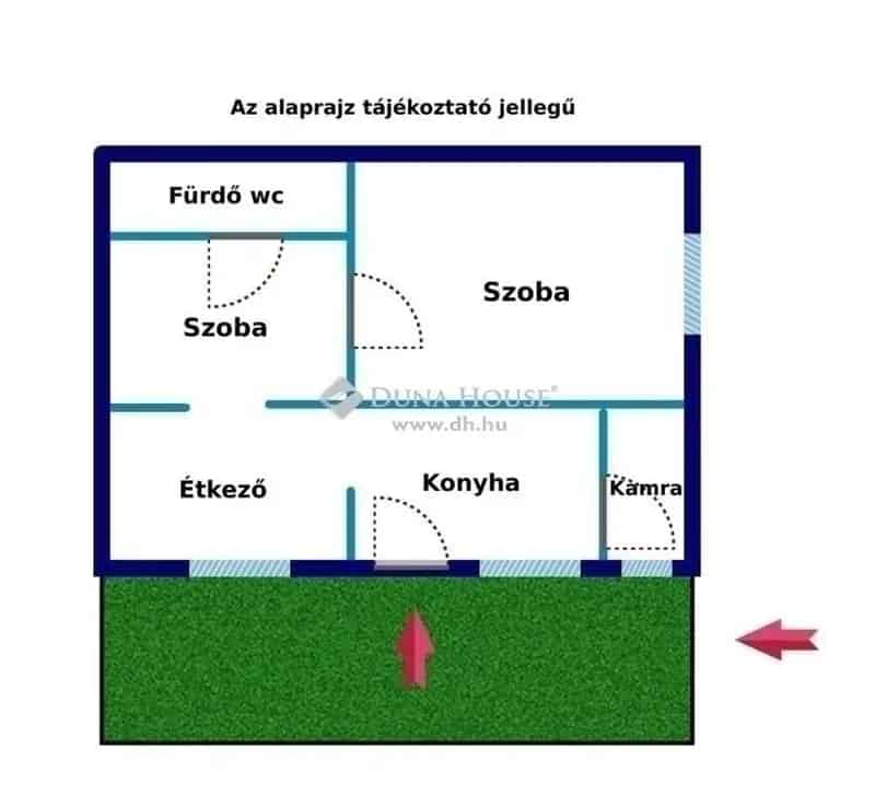 Soroksári 50 nm-es tégla ház eladó - Jó állapotú, rendezett udvarral