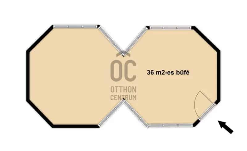Velencei eladó büfé  36nm tópart