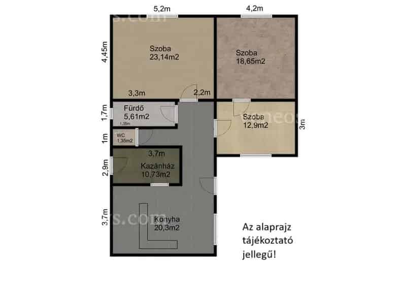 Eladó Gyulán egy 95 m²-es, 3 szobás, vegyes falazatú családi ház – ideális választás nagycsaládosoknak vagy befektetőknek!