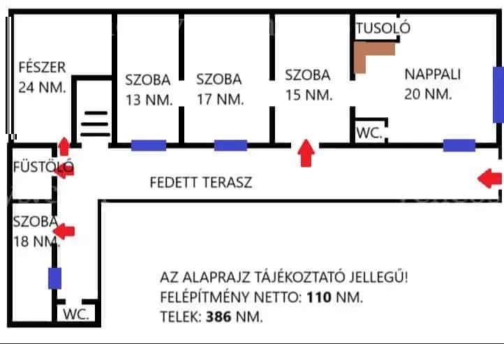 Autentikus, rusztikus vályogház 1856-ból várja leendő, merész tulajdonosát Dunapatajon!