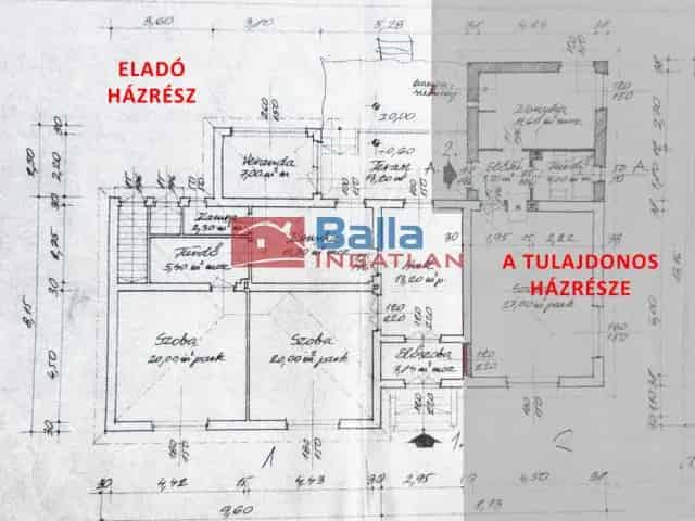 85 nm-es 3 szobás felújítandó házrész Mátyásföldön