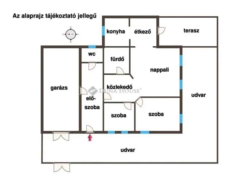 Kecskemét Petőfiváros 80m2-es sorház garázzsal eladó