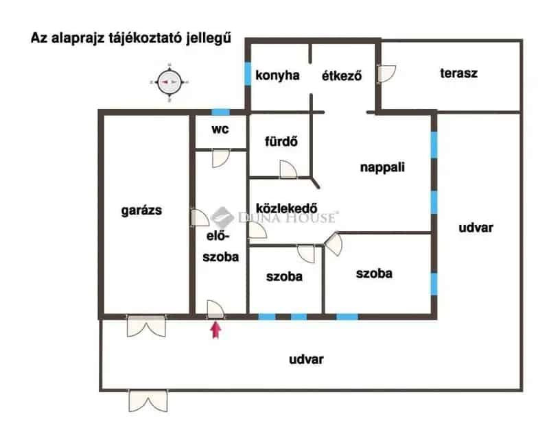 Kecskemét Petőfiváros 80m2-es sorház eladó garázzsal