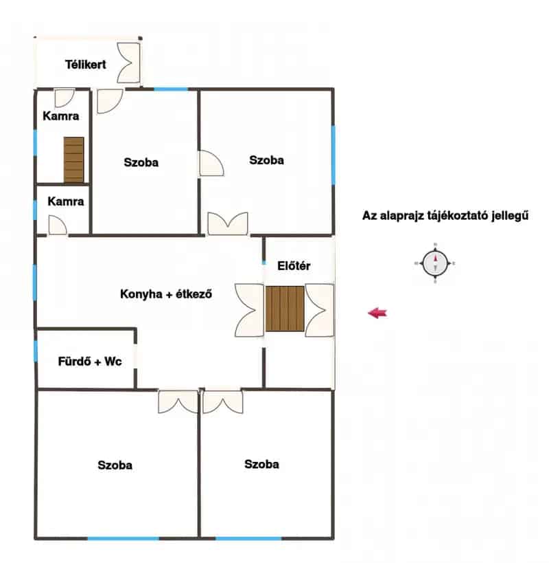 130m2-es családi ház eladó Magyarszentmiklóson