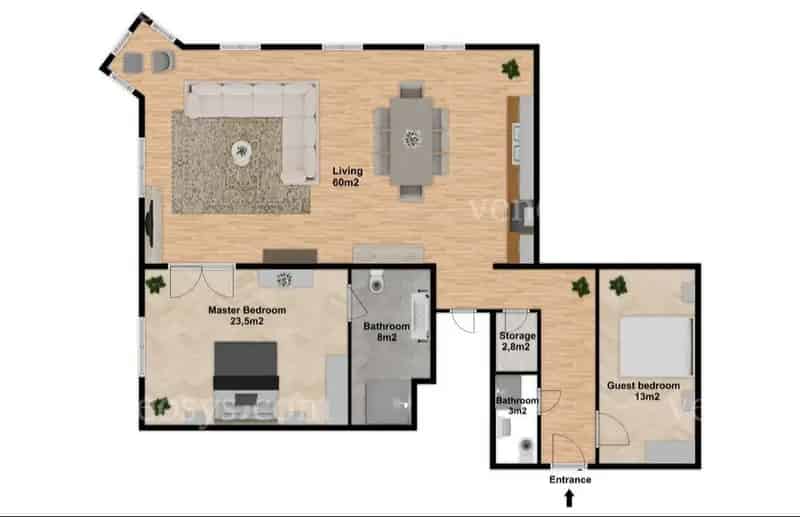 ELADÓ Budapesten a VI. kerületben teljes körűen felújított, 119 m2-es nagypolgári lakás.