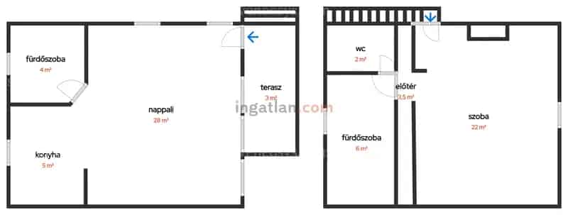 Pest vármegyében, Dunaharasztin vízpart melletti 80m2-es családi ház eladó.